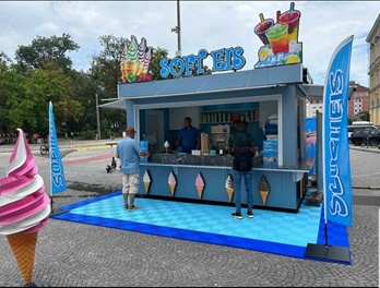 dondurma kiosk satış büfesi