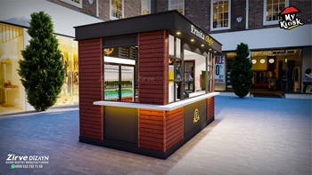 fast food stall kiosk design