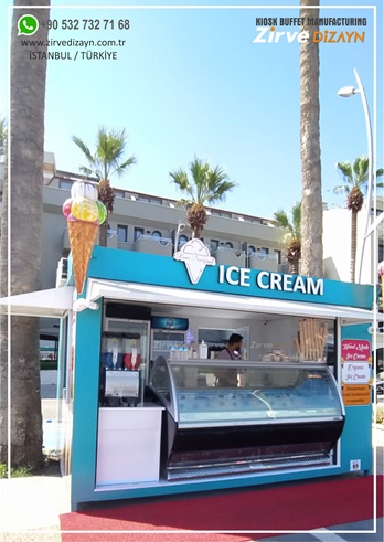ice cream kiosk design outdoor