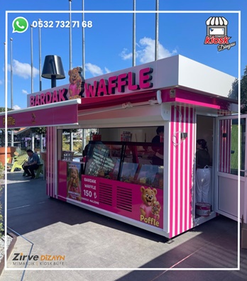 Waffle Wafel Kiosk Büfe